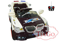 Детский электромобиль TjaGo BMW Police 20Х8-YJнадув brown white